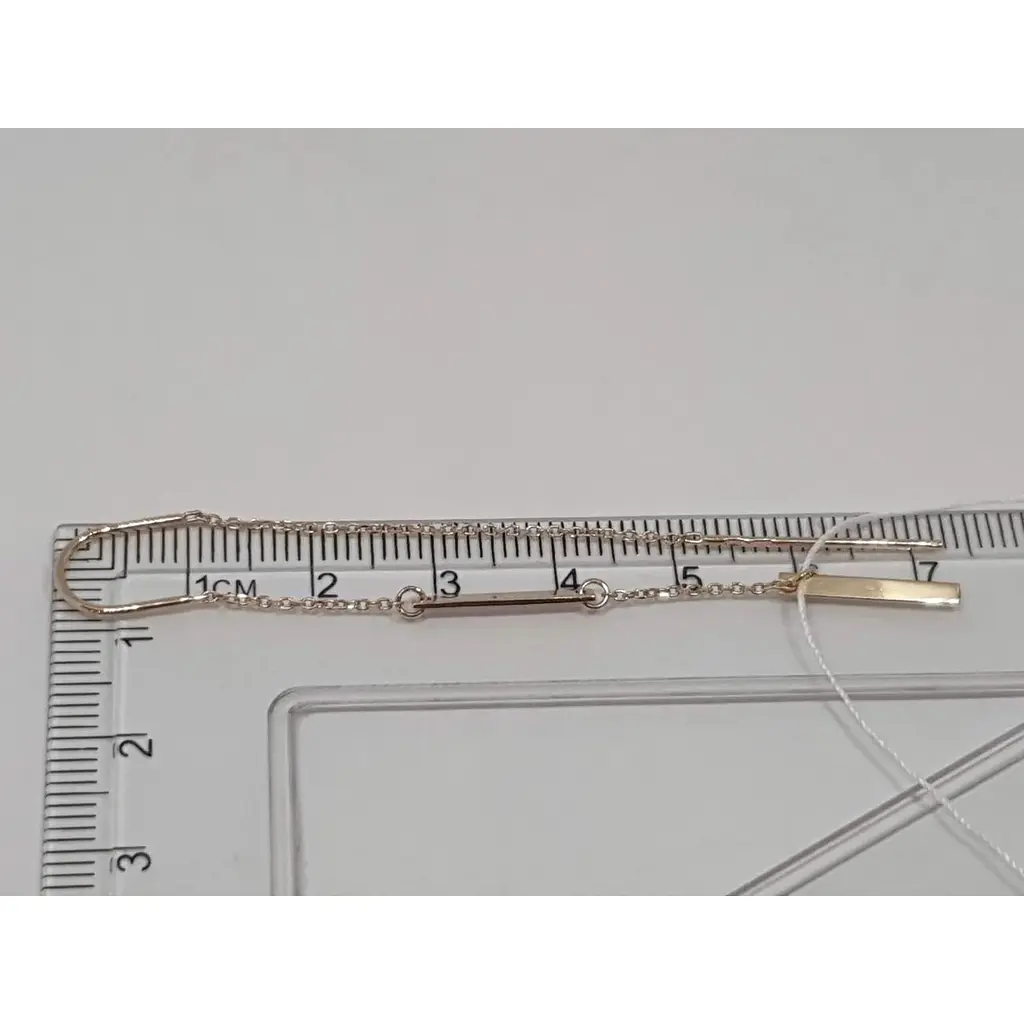 Золоті сережки-протяжки Tango. 580110 - фото 5