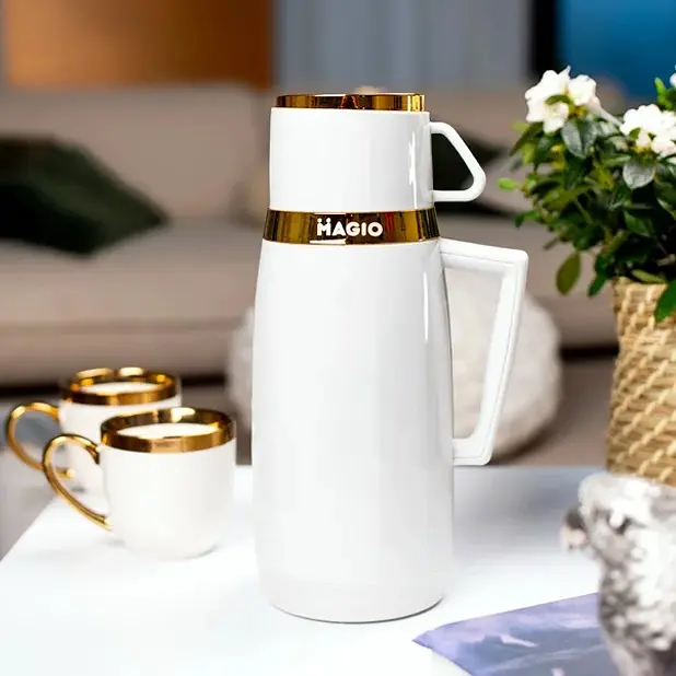 Термос питьевой Magio MG-1050W 1000 мл белый