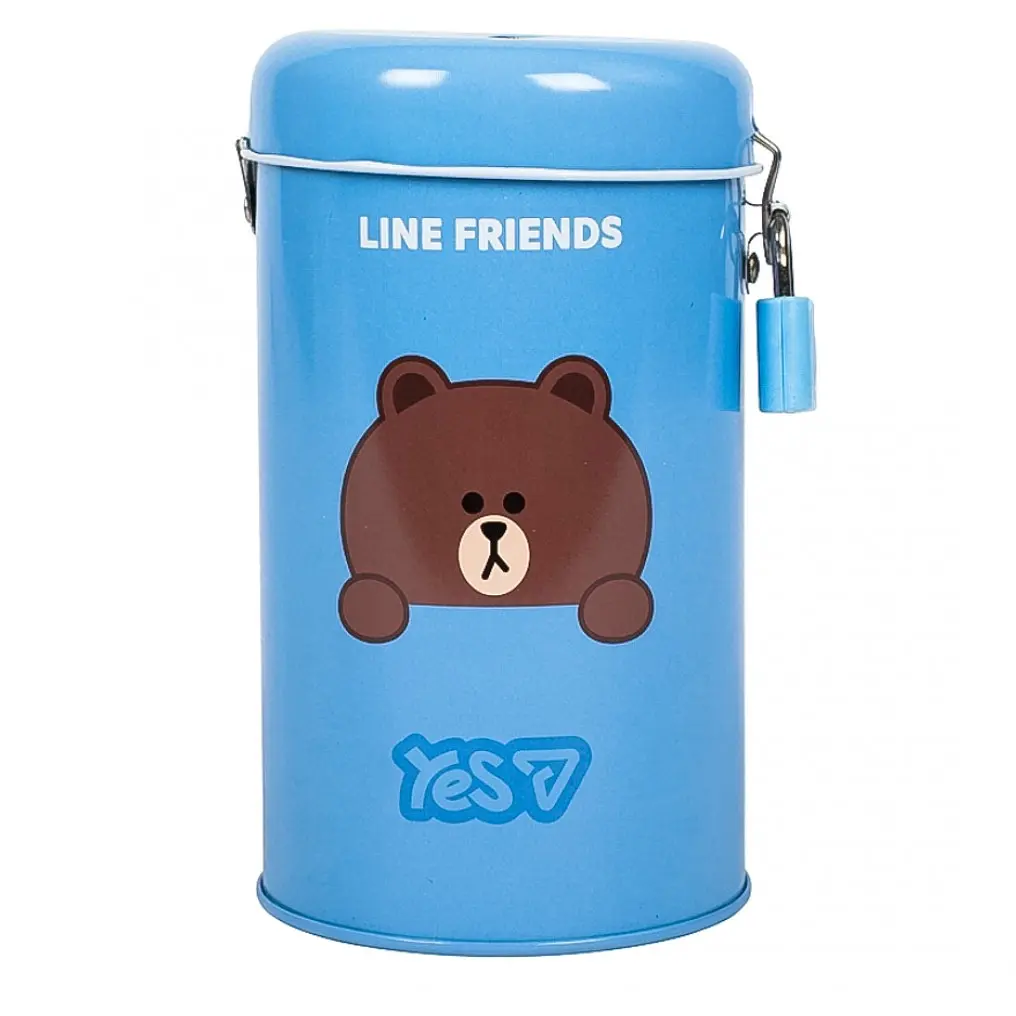 Скарбничка Yes Line Friends металева блакитна (708941)