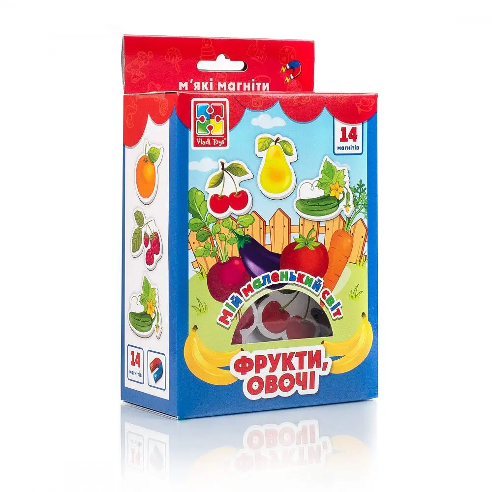 Гра VLADI TOYS VT3106-11 Мій маленький світ на магнітах. Фрукти, овочі shop (4820195053119)