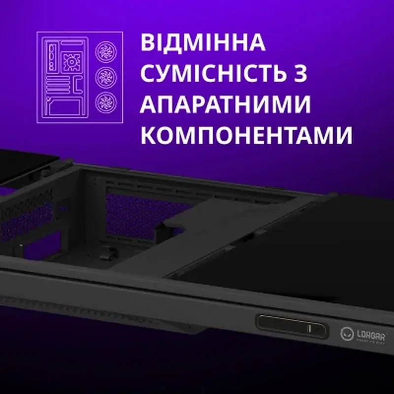 Комп'ютерний стіл Lorgar ELITE 90W Wood Black (LRG-DE90W) - фото 5