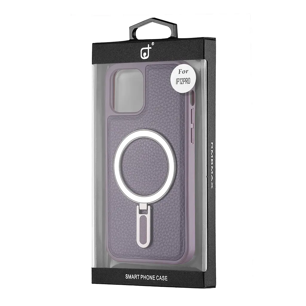 Чохол Jinduka Leather Ringo iPhone 12 Pro Purple - фото 2