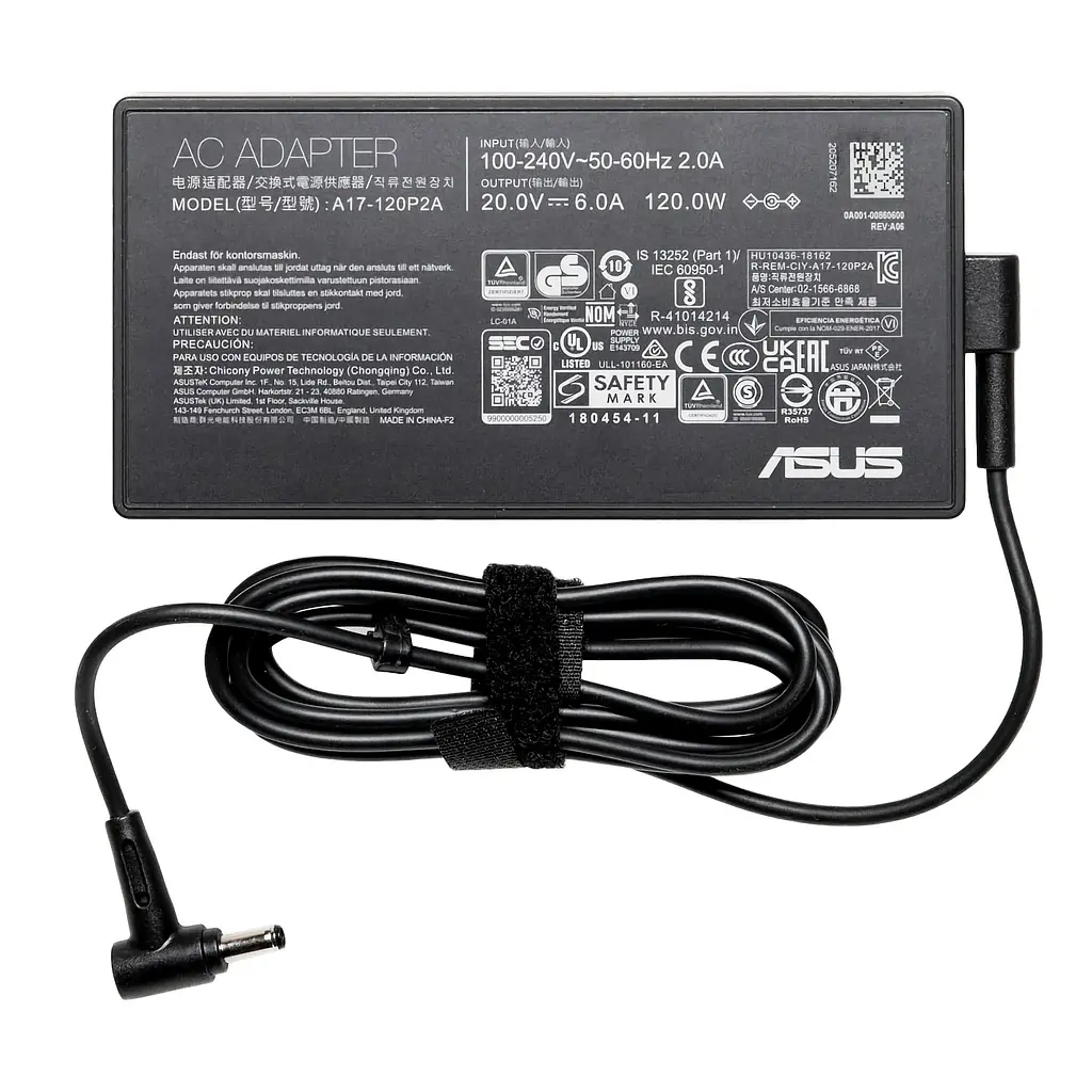 Блок живлення (зарядка) для ноутбука Asus 120W (20V 6А 4.5ммx3.0мм) [NEW Gen] A17-120P2A/ADP-120VH F від Asus, 120W, 6A, 4.5ммx3.0мм - фото 3