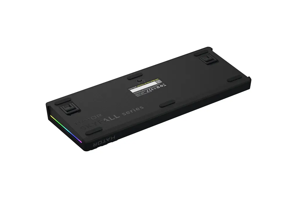Клавіатура Hator Skyfall 65 Pro Aurum Vanila Silent RGB Wireless/Bluetooth/USB UA Grey/Black (HTK4160UA) - фото 6