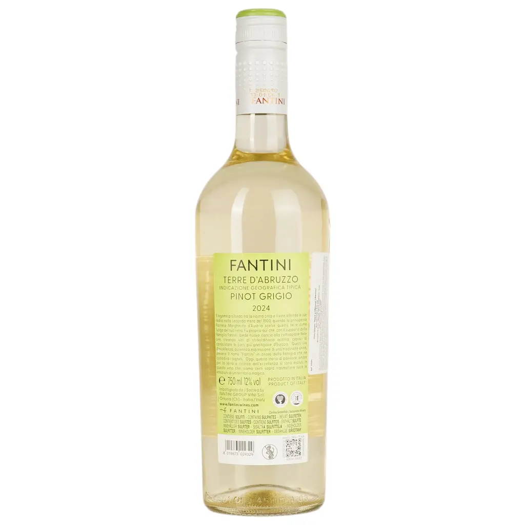 Вино Fantini Terre d'Abruzzo Pinot Grigio IGT белое сухое 10.5-15% 0.75 л - фото 4