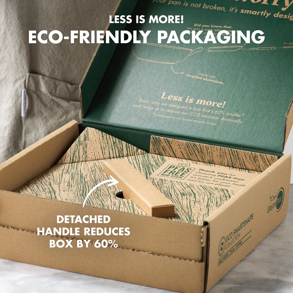 Сковорода-гриль GreenPan Eco Smartshape Darkwood 28 см (CC006444-001) - фото 6