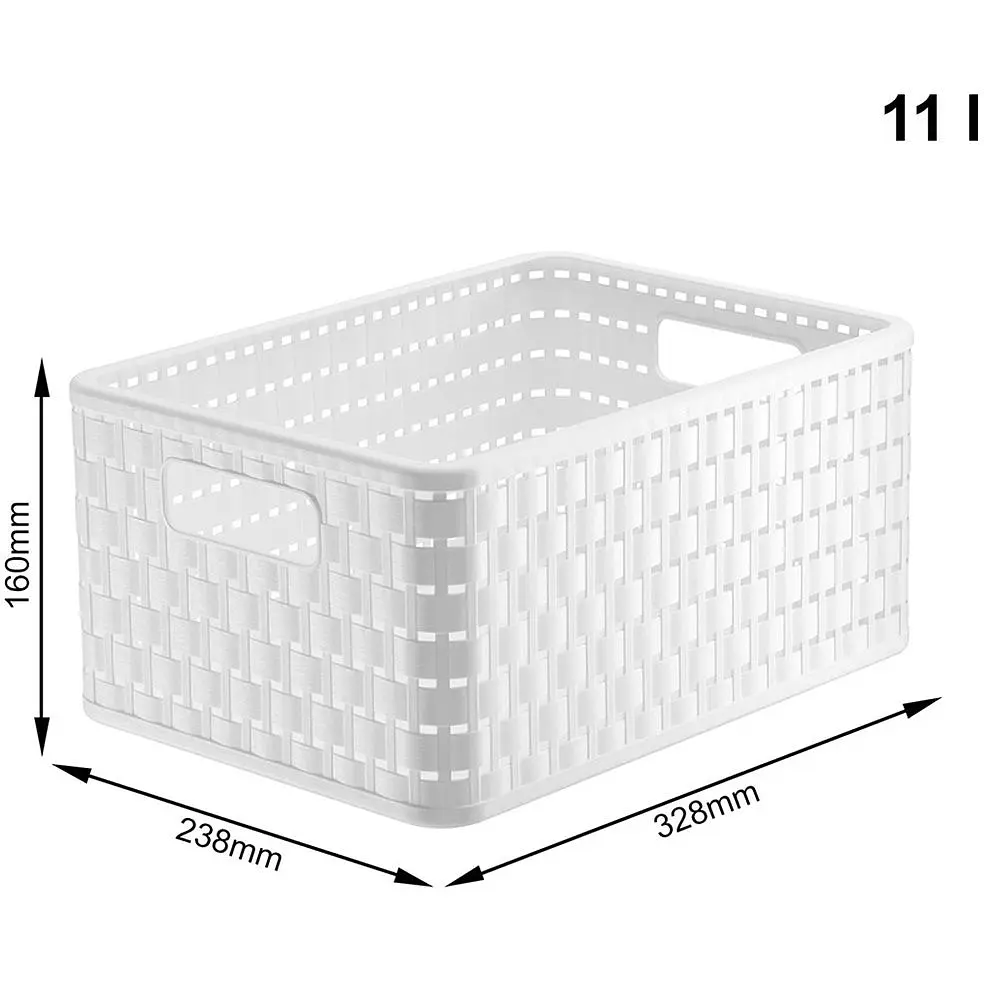 Ящик для хранения Rotho А5 Country 11 л белый (11169.1) - фото 2