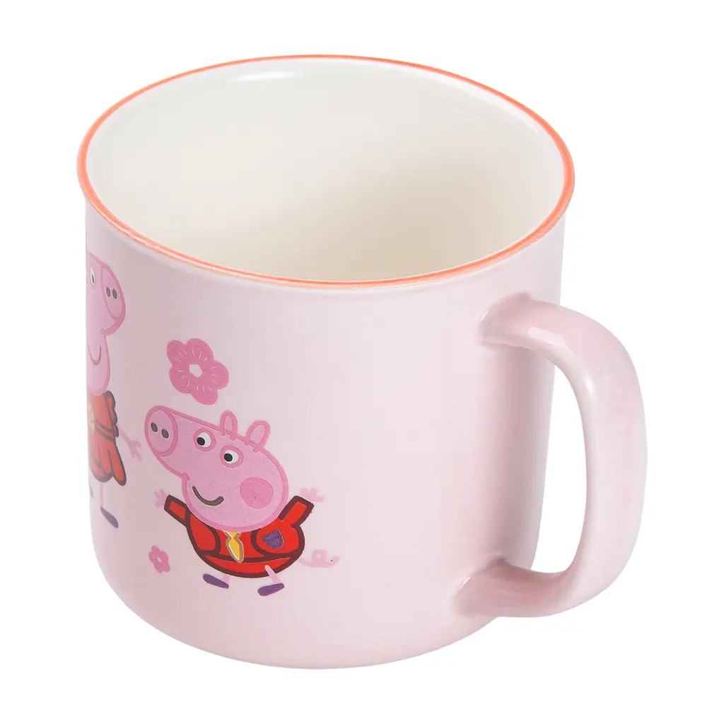 Чашка керамічна Yiwu Peppa Pig 400 мл рожева HP-15-13 - фото 3
