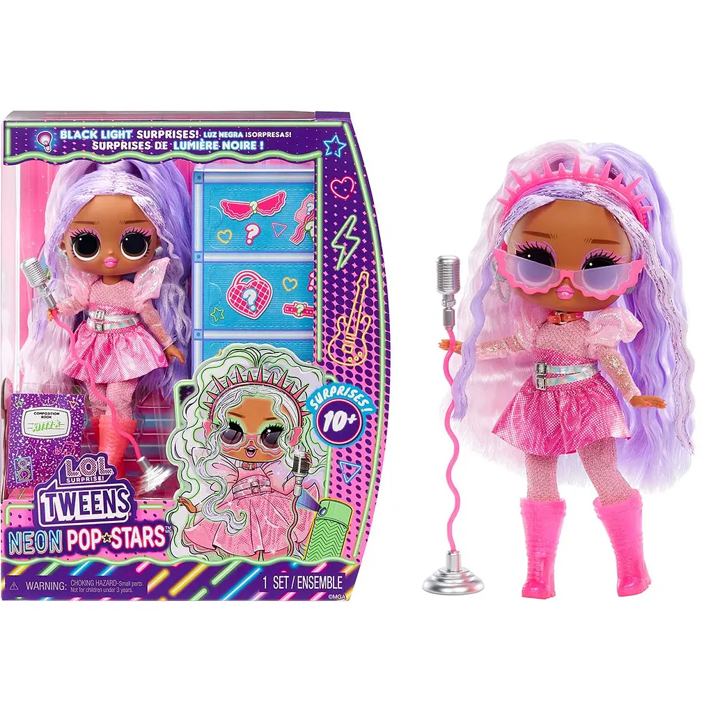 Ігровий набір з лялькою L.O.L. Surprise! Tweens Neon Pop - КІТТІ К (120667) - фото 2