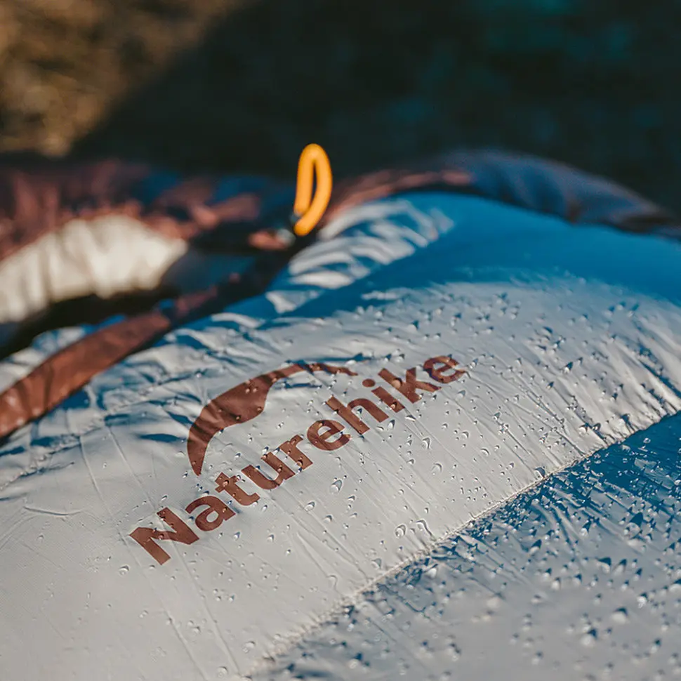 Спальный мешок с натуральным пухом Naturehike Snowbird CNK2550WS014 400г L Коричневый - фото 4