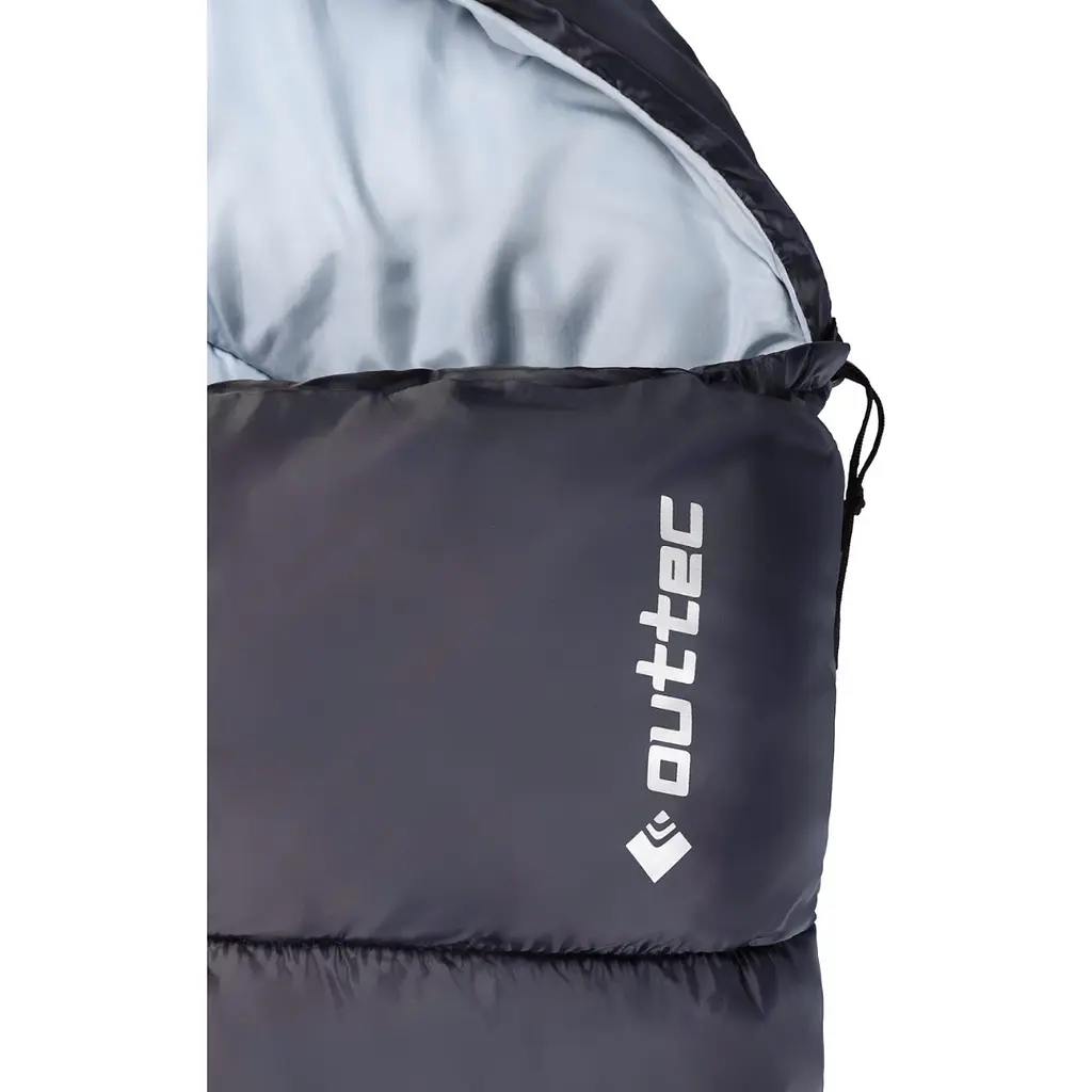 Спальный мешок Outtec одеяло демисезонный с капюшоном синий - фото 7