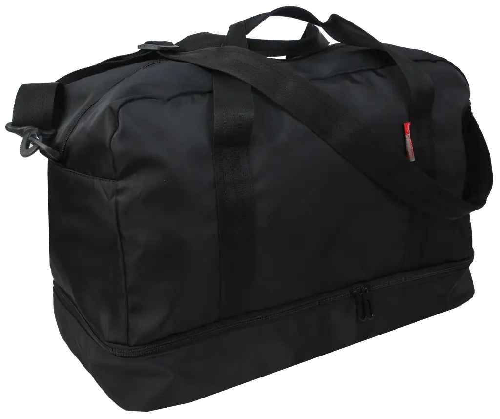 Дорожня сумка з відділом взуття 40L чорна Wallaby sum0028887 - фото 2