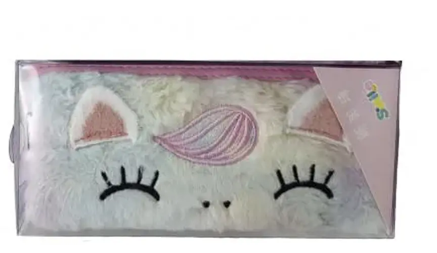 Пенал-косметичка хутряний Мордочка Єдинорога, Н-384 (В асортименті) - фото 2