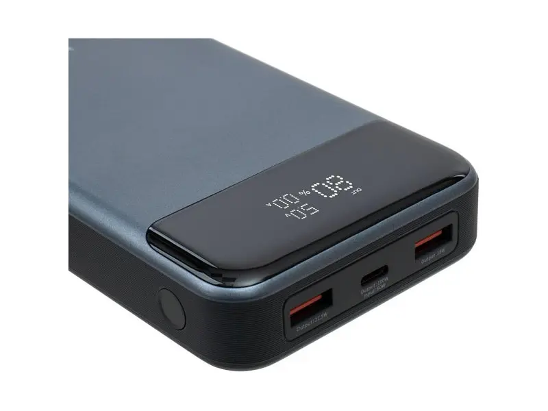 Зовнішній акумулятор (павербанк) Vinga 30000mAh 100W Display Grey (VPBB30100) - фото 3