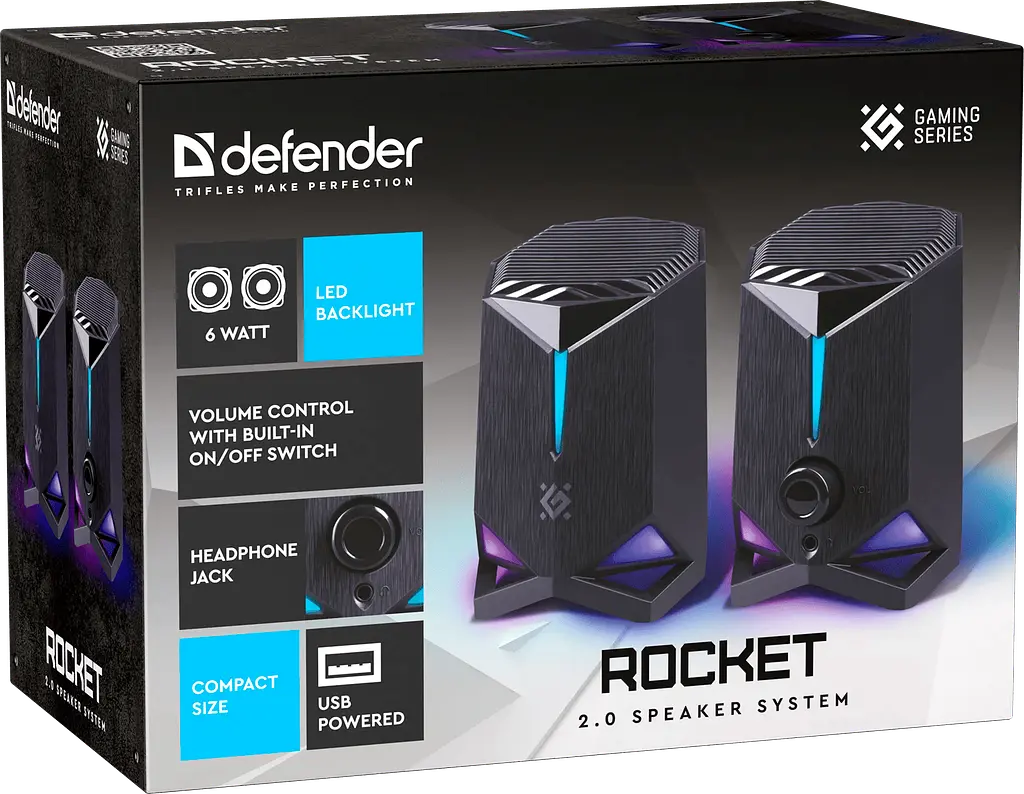 Акустика Defender 2.0 Rocket 6Вт (65094) (7232954) - фото 7