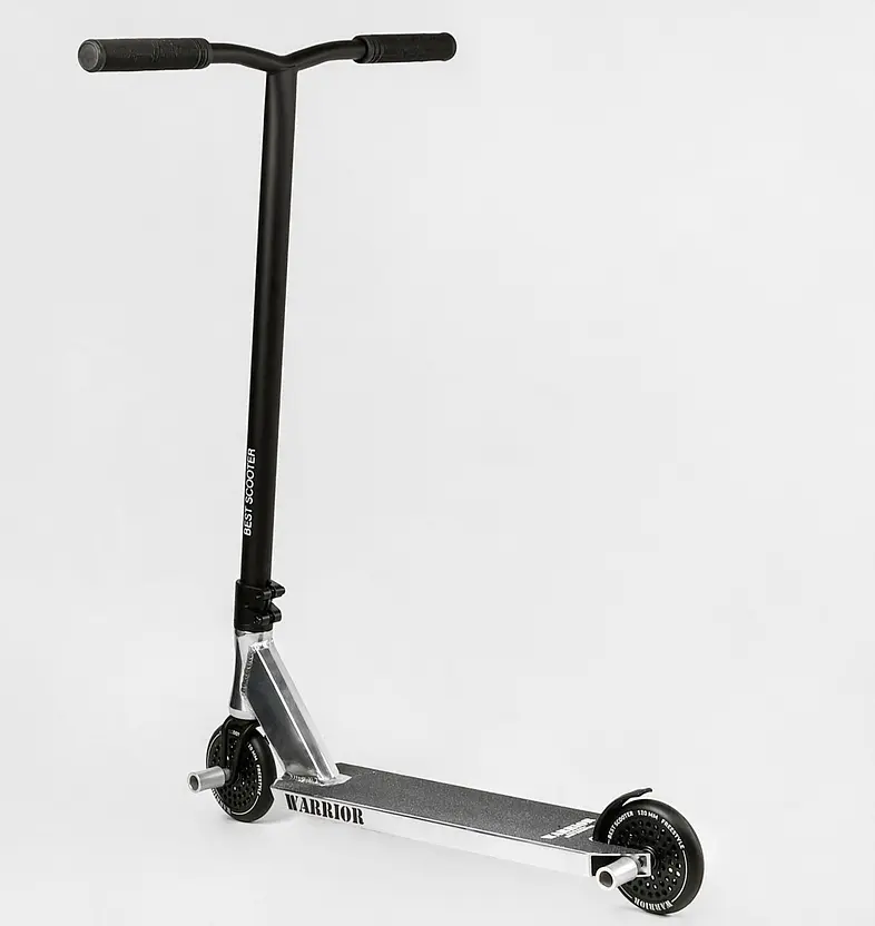 Самокат трюковий Т-30401 Best Scooter "Warrior", HIC-система, ПЕГИ, алюмінієвий диск та дека, колеса PU, d=120 мм, ширина керма 58см - фото 5