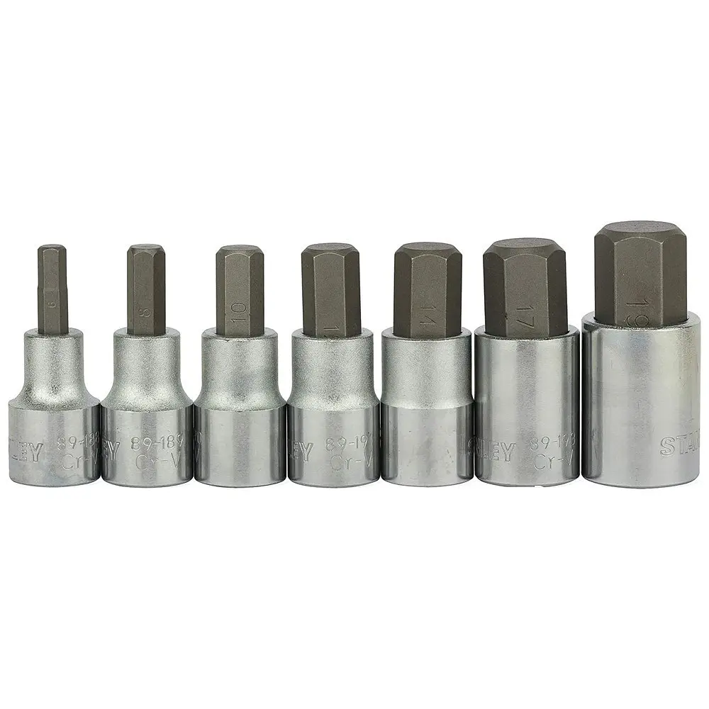 Набір головок торцевих Stanley 1/2" з насадками 6-гранними М6-19 мм 7 шт. (1-89-099) - фото 4