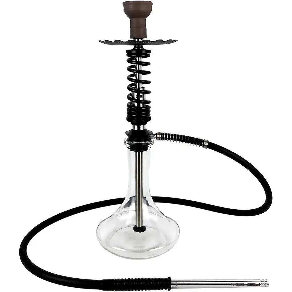 Кальян Trumpet Hookah Rider S Black Gloss (колба Craft Clear) - фото 2