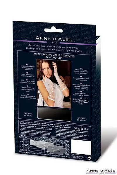 Мітенки сітка Anne De Ales Колір: Білий - фото 3