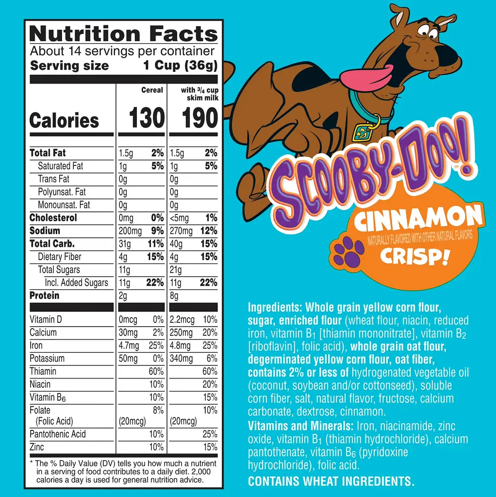 Сухий сніданок Kellogg's Cinnamon Crisp Scooby-Doo 499г - фото 6