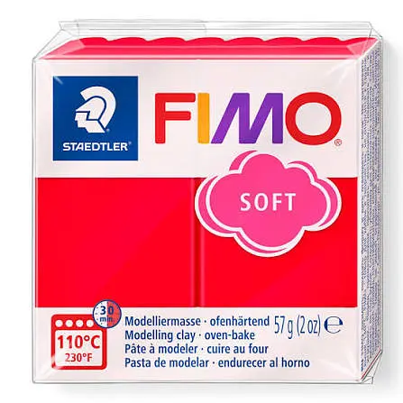 Полімерна глина Fimo Soft, 57 г., Індійська червона, (8020-24)
