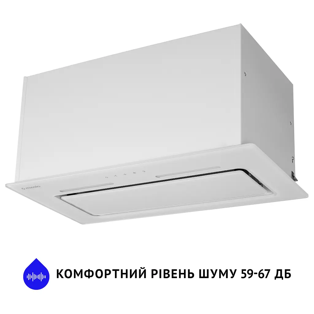 Витяжка повновбудовувана MINOLA HBI 6873 WH GLASS 1200 LED Line - фото 6