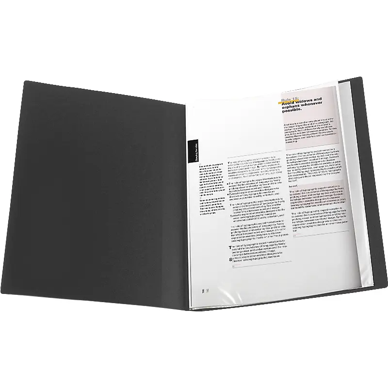 Дисплей-книга Axent А4 20 файлiв чорна (1020-01-A) - фото 3