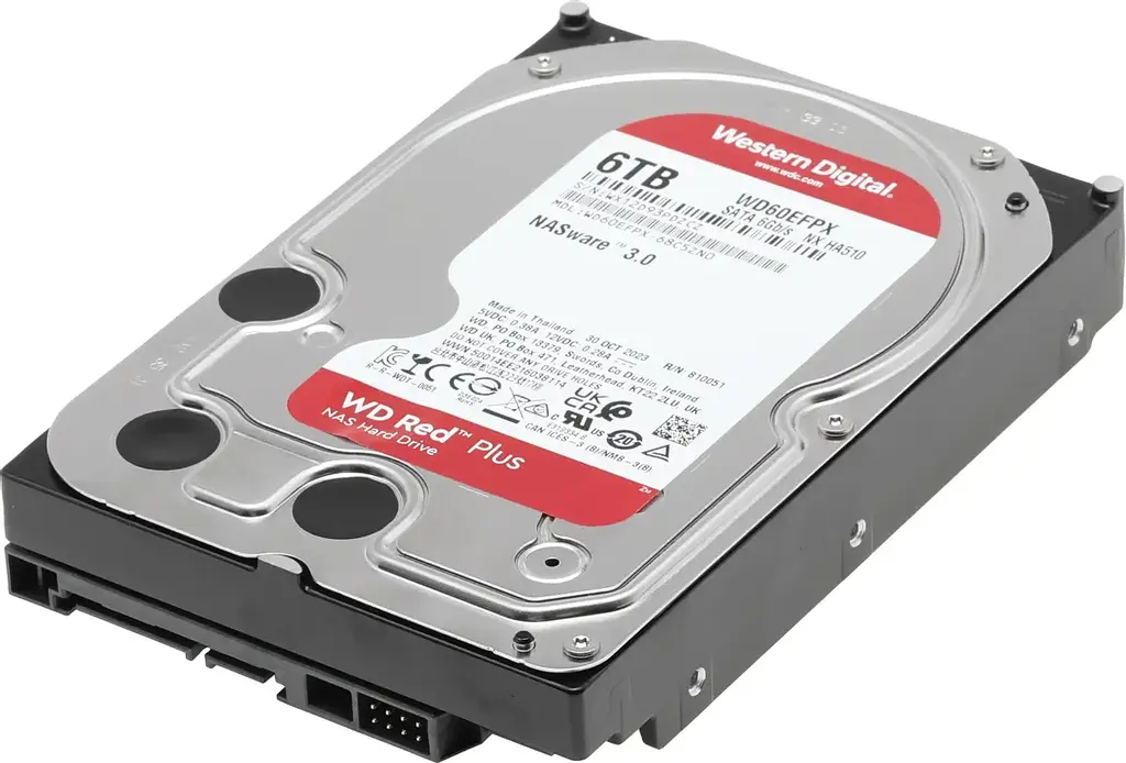Жорсткий диск Western Digital Red Plus 6TB 5400rpm 256MB SATAIII (WD60EFPX) - фото 2