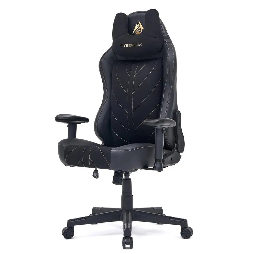 Геймерське крісло Mealux Cyberlux Helios Black (GM-204 B) - фото 2