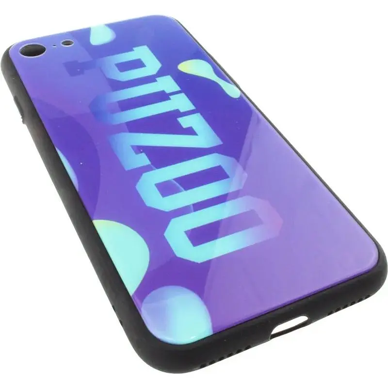 Чохол-накладка PUZOO Glass Printing with TPU Visions iPhone 7/8/SE 2020 Purple - фото 3