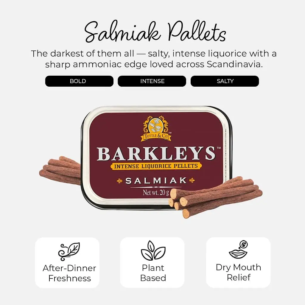 Драже Barkleys Intense Liquorice Pellets Salmiak 20г - фото 3