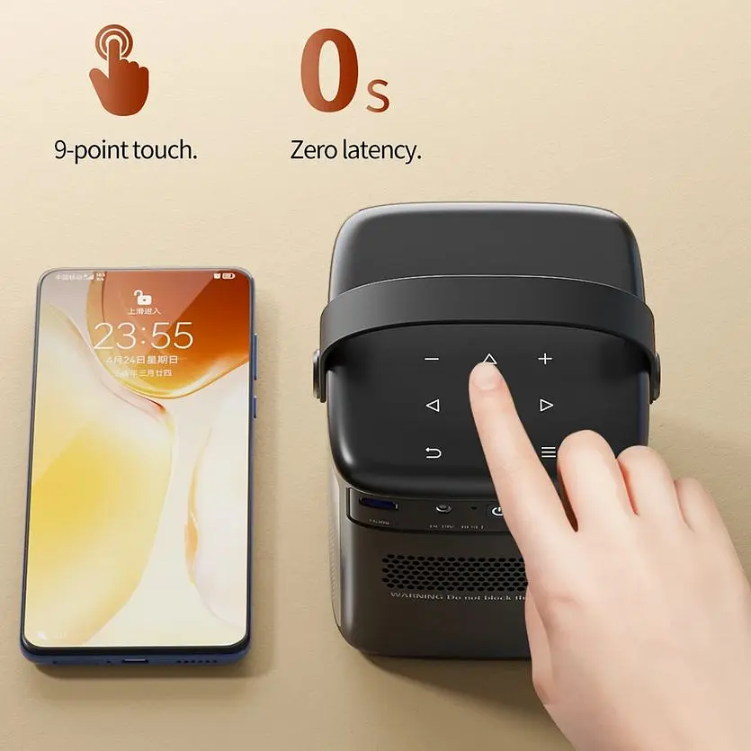 Портативный проектор Full HD TouYinger G5 с аккумулятором 15000 mAh XPRO (G5 (battery)_22399) - фото 3