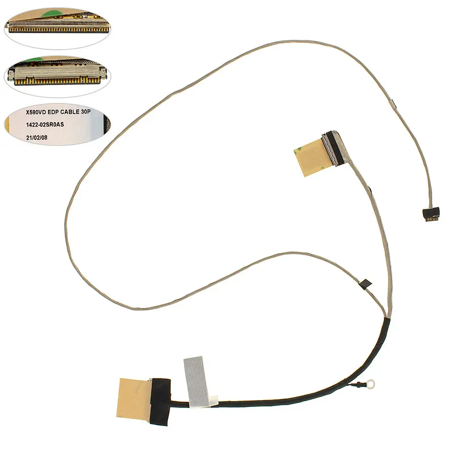 Шлейф матриці для ноутбука ASUS (NX580V X580 X580NV X580VD X580BP NX580VD n580vd 30pin), (1422-02sr0as)