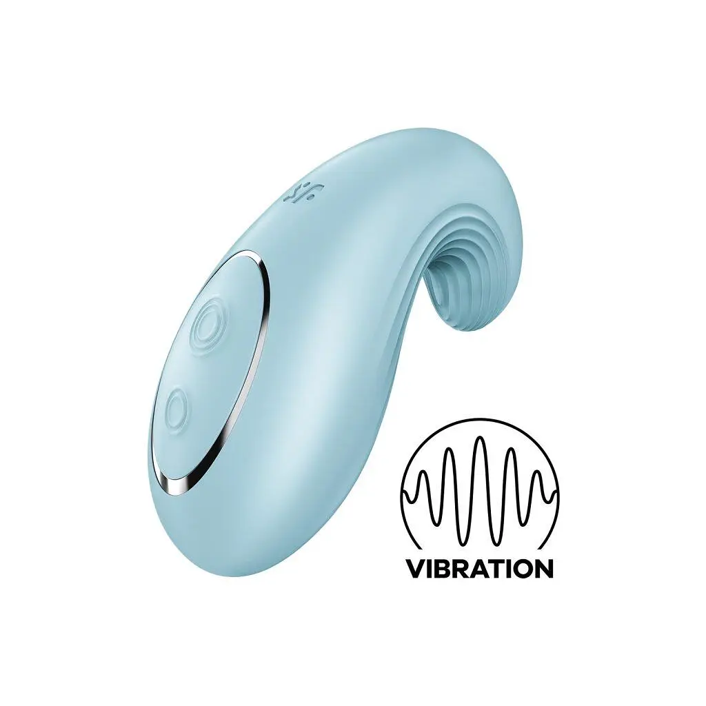 Вібратор Satisfyer Dipping Delight Light Blue з двома моторами