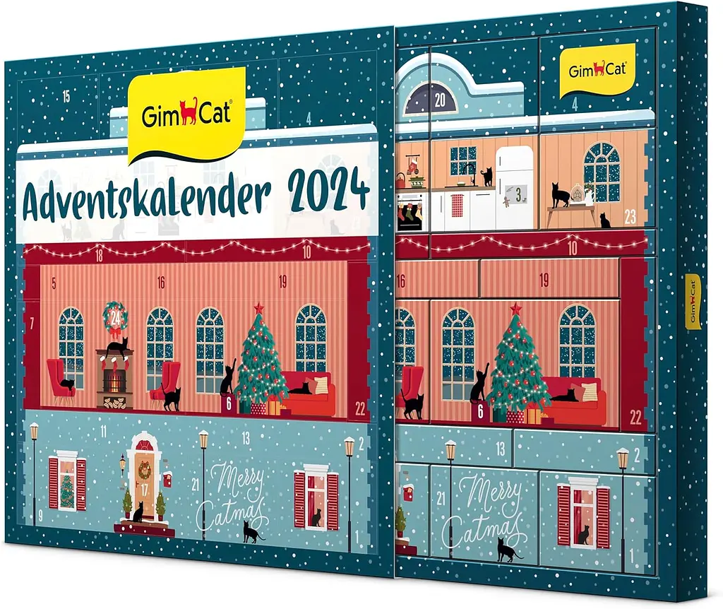 Адвент календарь GimCat Adventskalender 2024 для кошек 550 г - фото 2