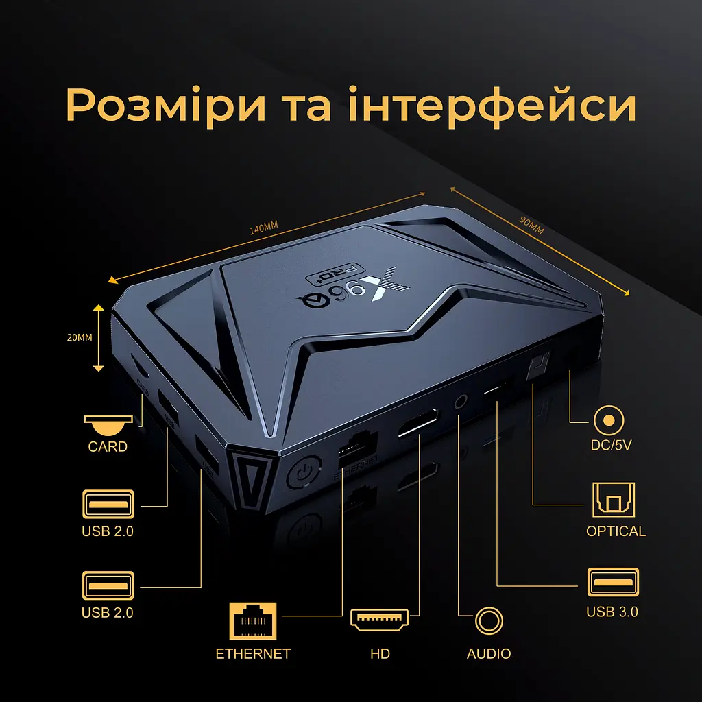 X96Q Pro+ Plus Allwinner H728 (8 ядер) 4/32Gb Android 14 - фото 5