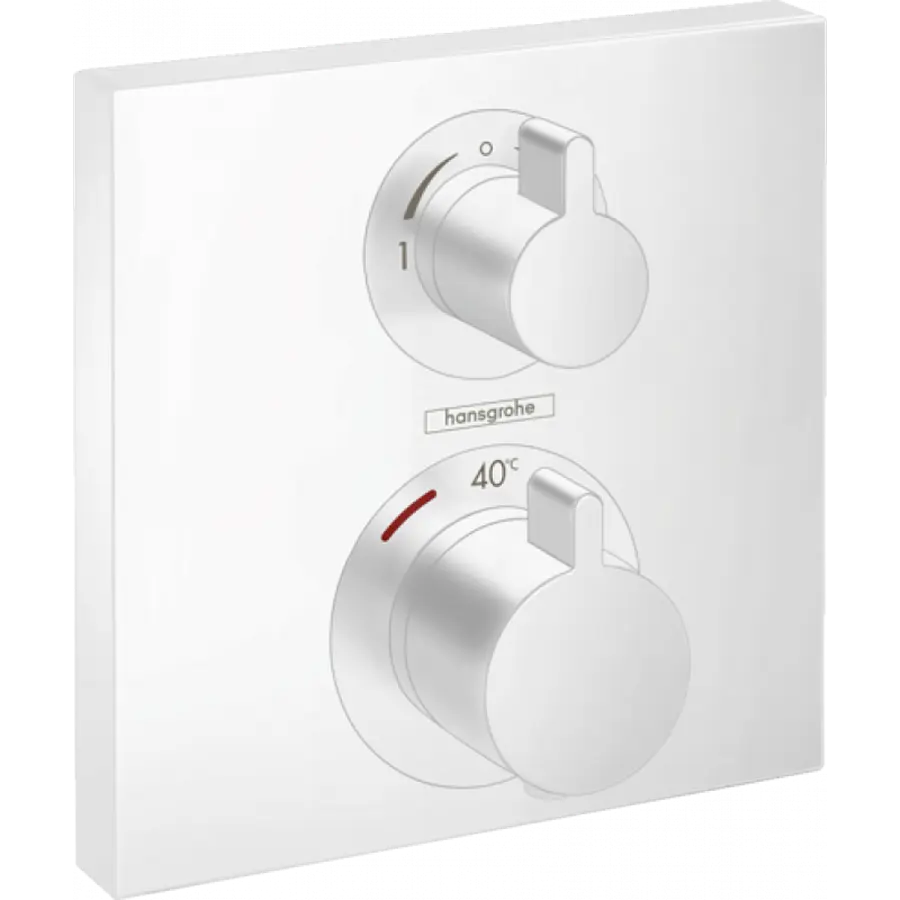 Термостат для душу Hansgrohe Ecostat Square matt white 15714700