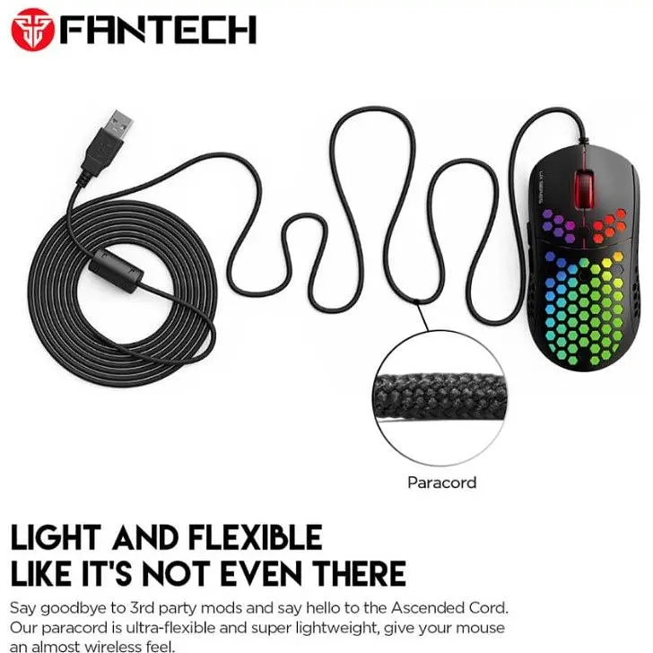 Ігрова миша Fantech X UX-2 RAPTOR PixArt 3360, 250IPS, 50G, 1200DPI Black - фото 7