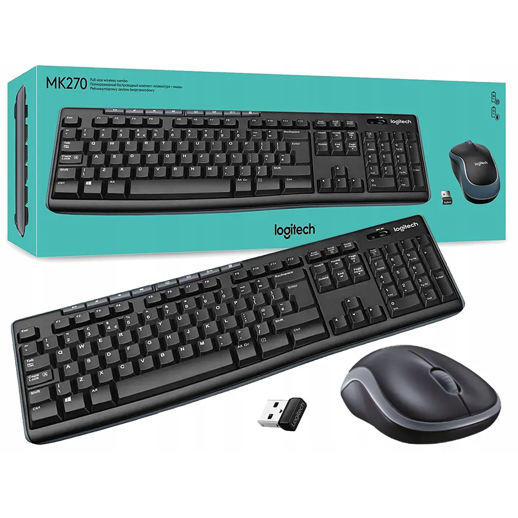 Комплект Logitech MK270 Wireless UA Black (920-004508) - фото 2