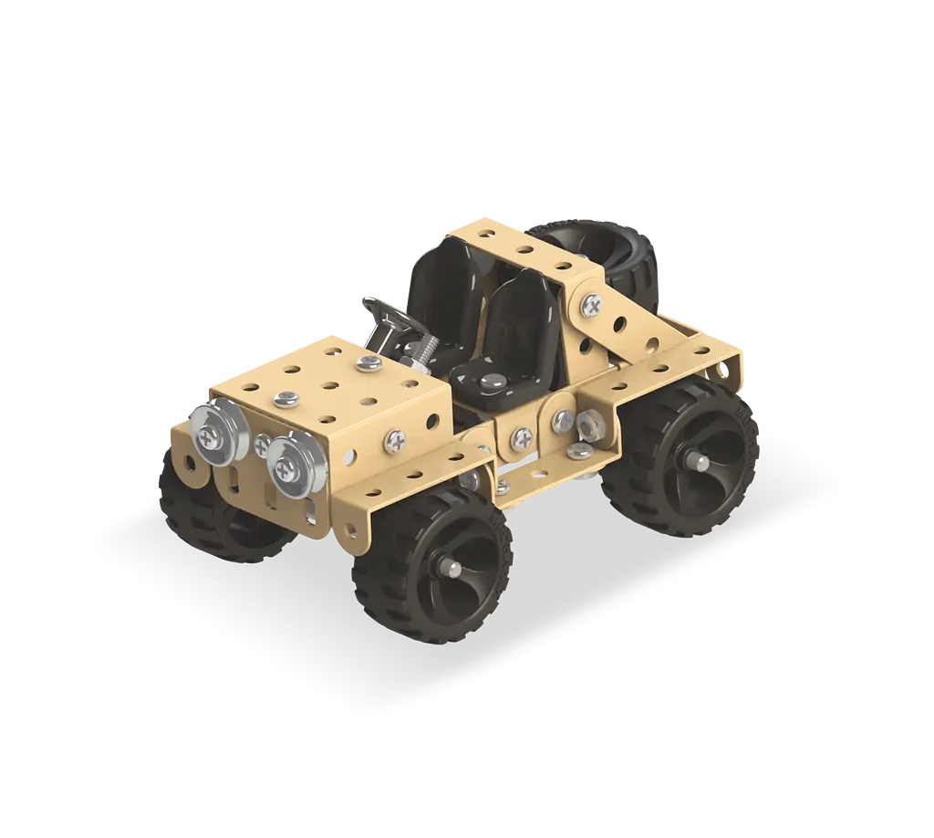 Конструктор Zephyr Mechanic Safari металевий розвивальний 155 елементів 5 моделей - фото 2