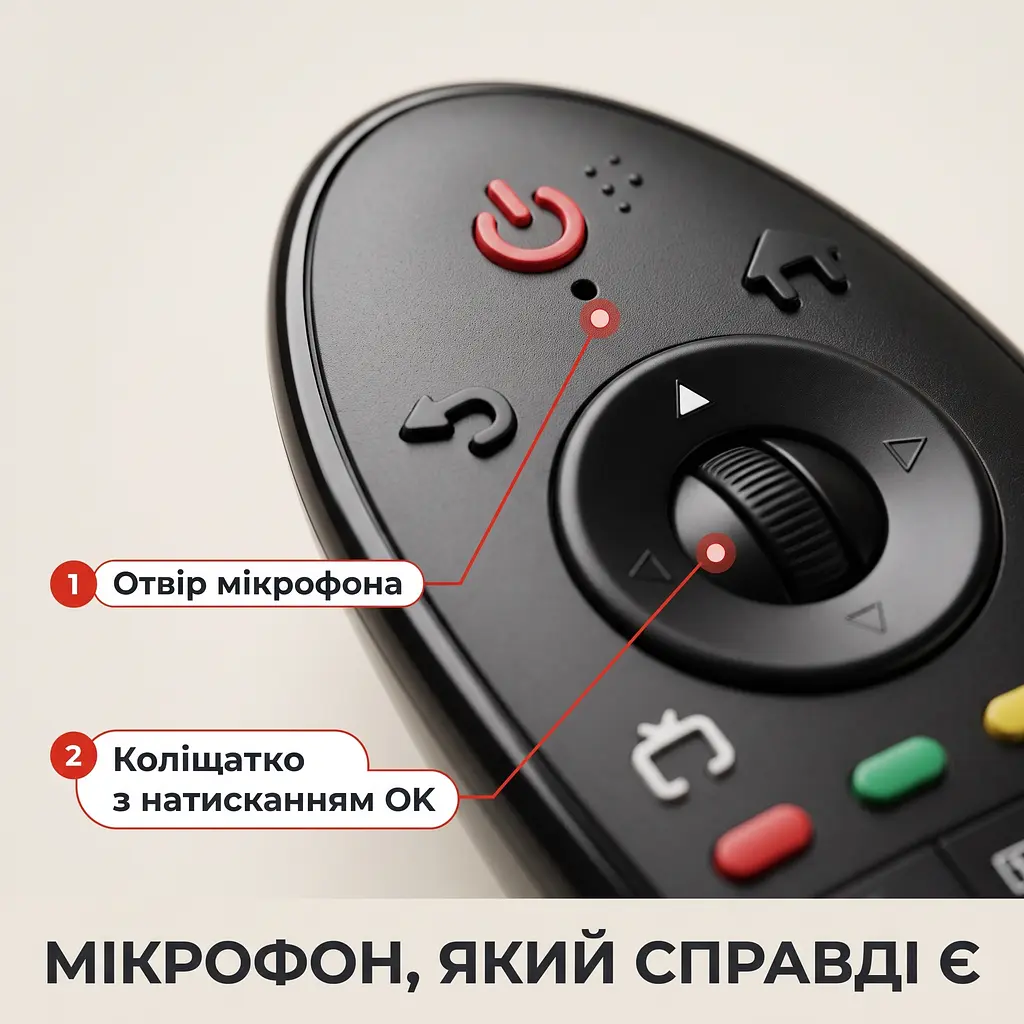 Пульт AN-MR500 Magic Remote для LG Smart TV з мікрофоном і аеромишкою - фото 6