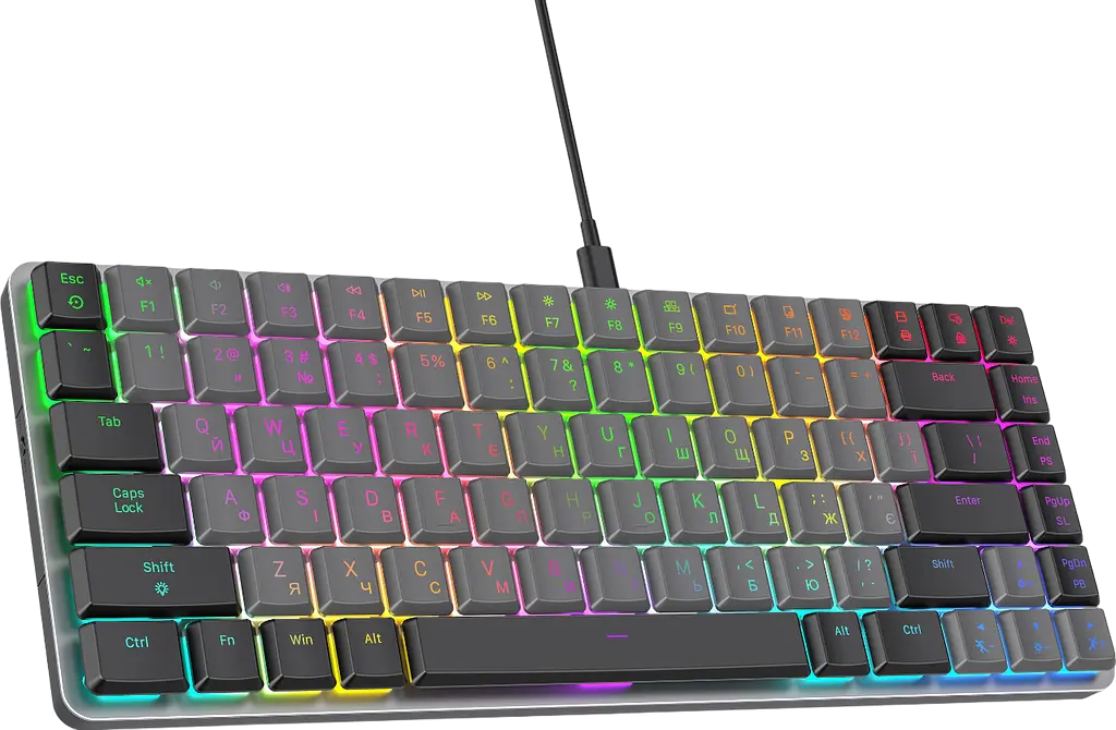 Клавиатура GamePro MK141R Red Swich RGB Dark Gray - фото 3