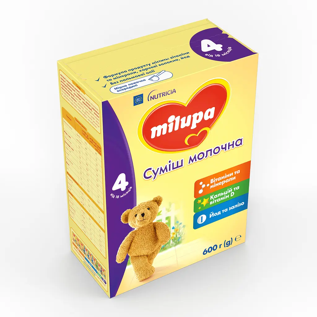 Суха молочна суміш Milupa 4 для дітей від 18 місяців 600 г - фото 2