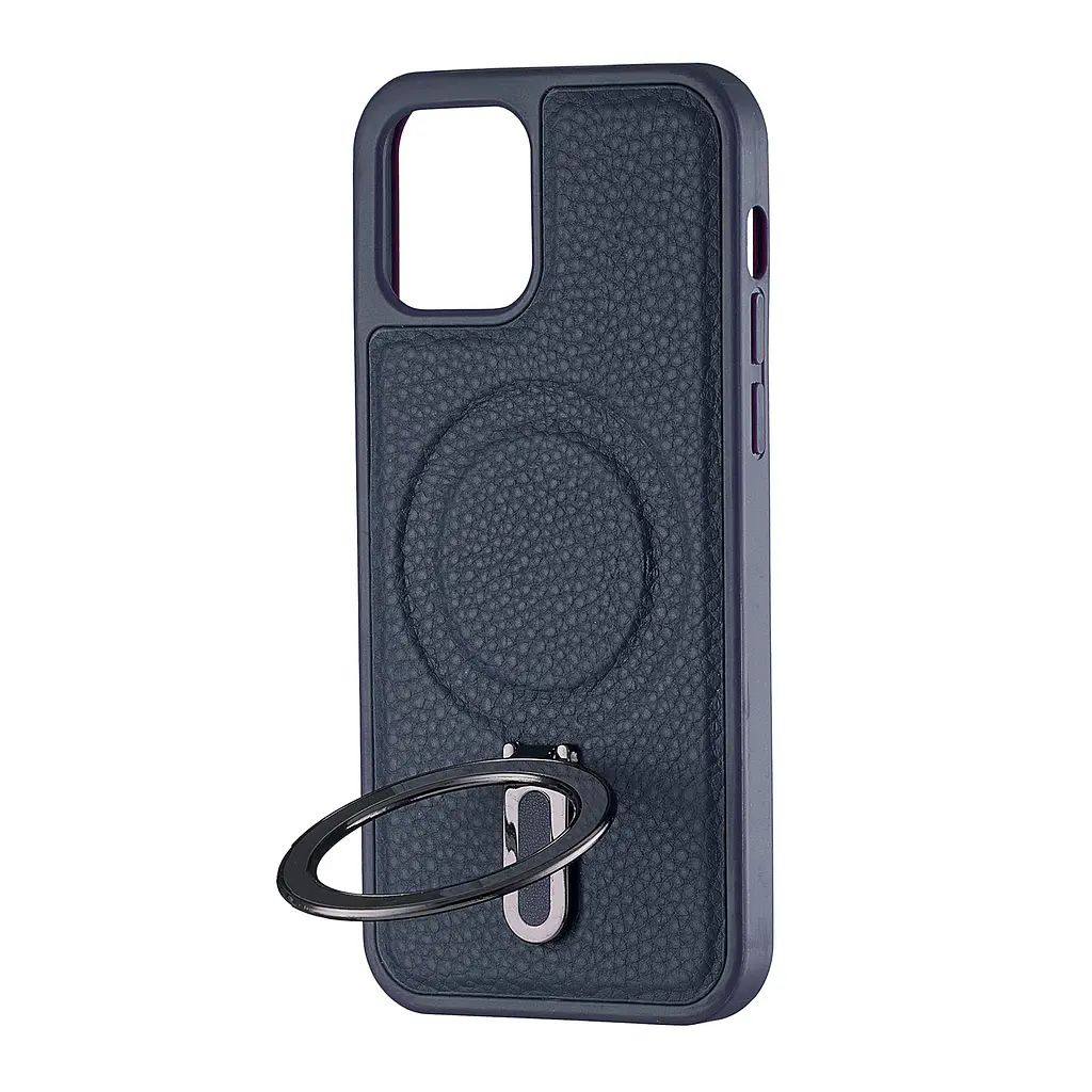Чохол Jinduka Leather Ringo iPhone 12 Blue - фото 4