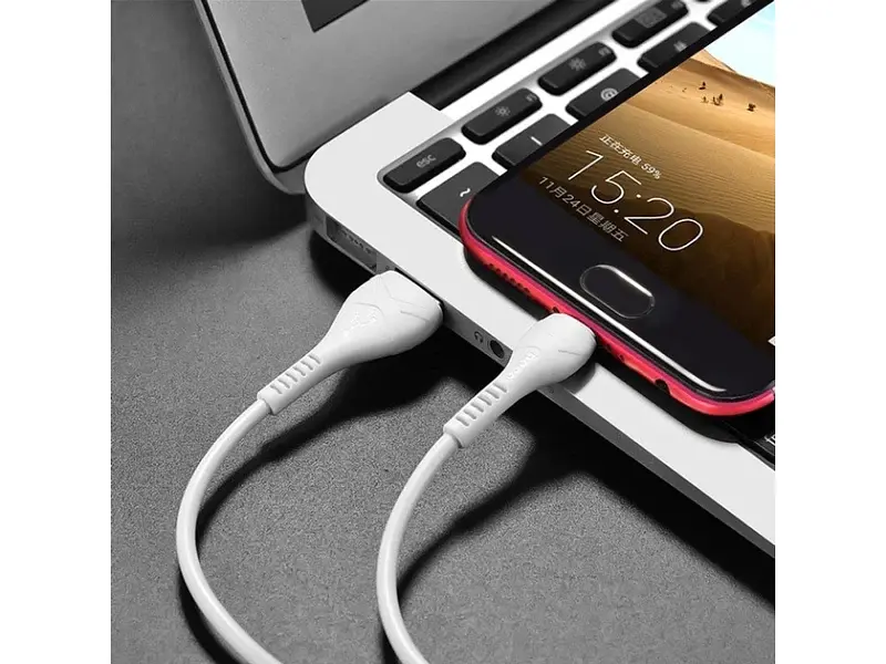 Кабель Hoco X37 Cool Power MicroUSB 1m White (6931474710505) - фото 3