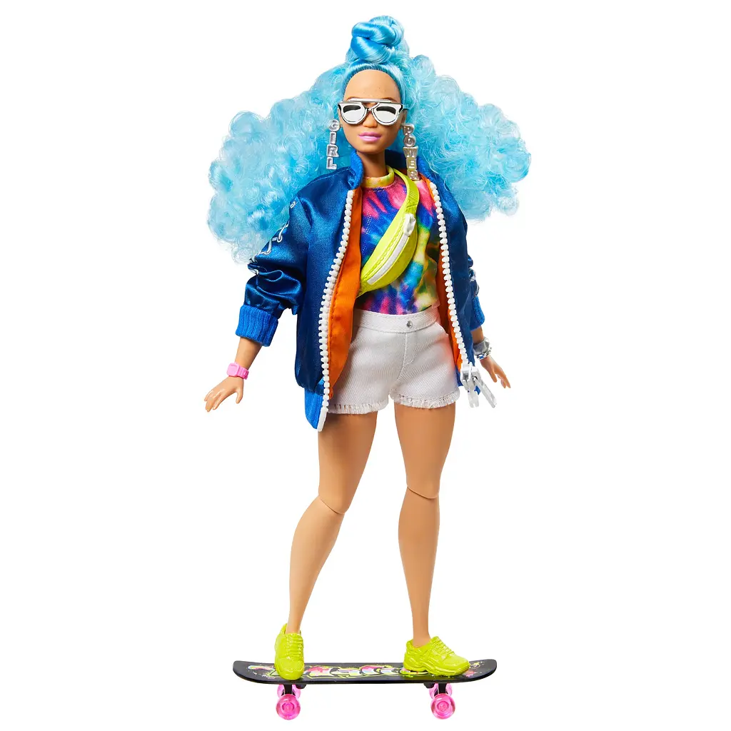 Кукла Barbie Экстра с голубыми кучерявыми волосами (GRN30) - фото 2