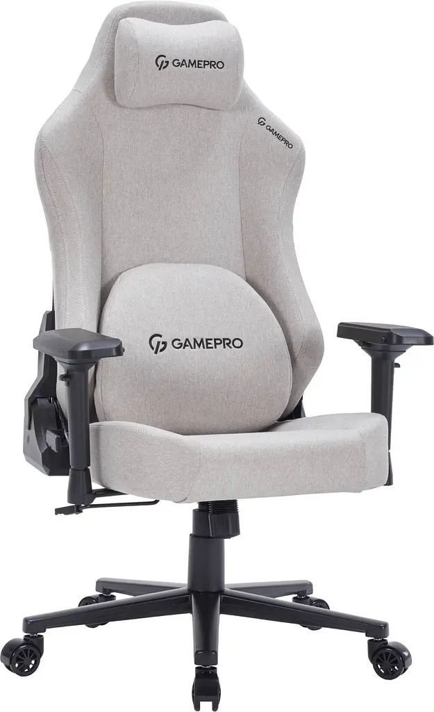 Крісло для геймерів GamePro FGC750LG Light Gray - фото 3