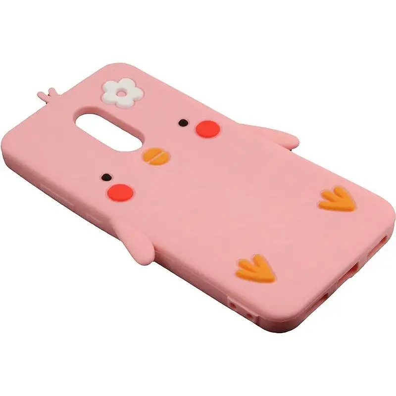 Чохол-накладка Toto Silicon Сartoon Network Chicken Case Xiaomi Redmi 5 Pink - фото 3