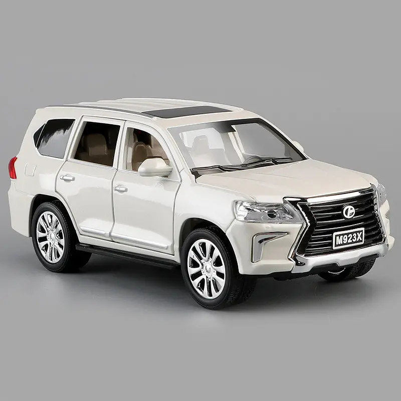 Колекційна металева модель позашляховика АвтоЕксперт Lexus LX570 з інерцією, світлом та звуком 1:24 - фото 7