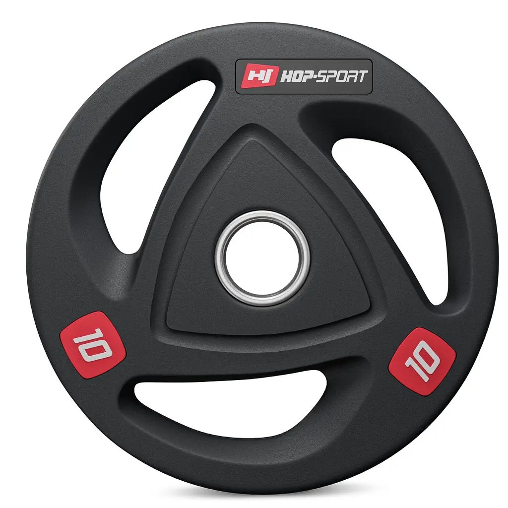 Набір дисків олімпійських Hop-Sport 2 х 10кг - фото 2